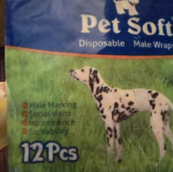 Pet Soft diaper wraps for small male dogs. New and never opened. - Picture 3 of 5
